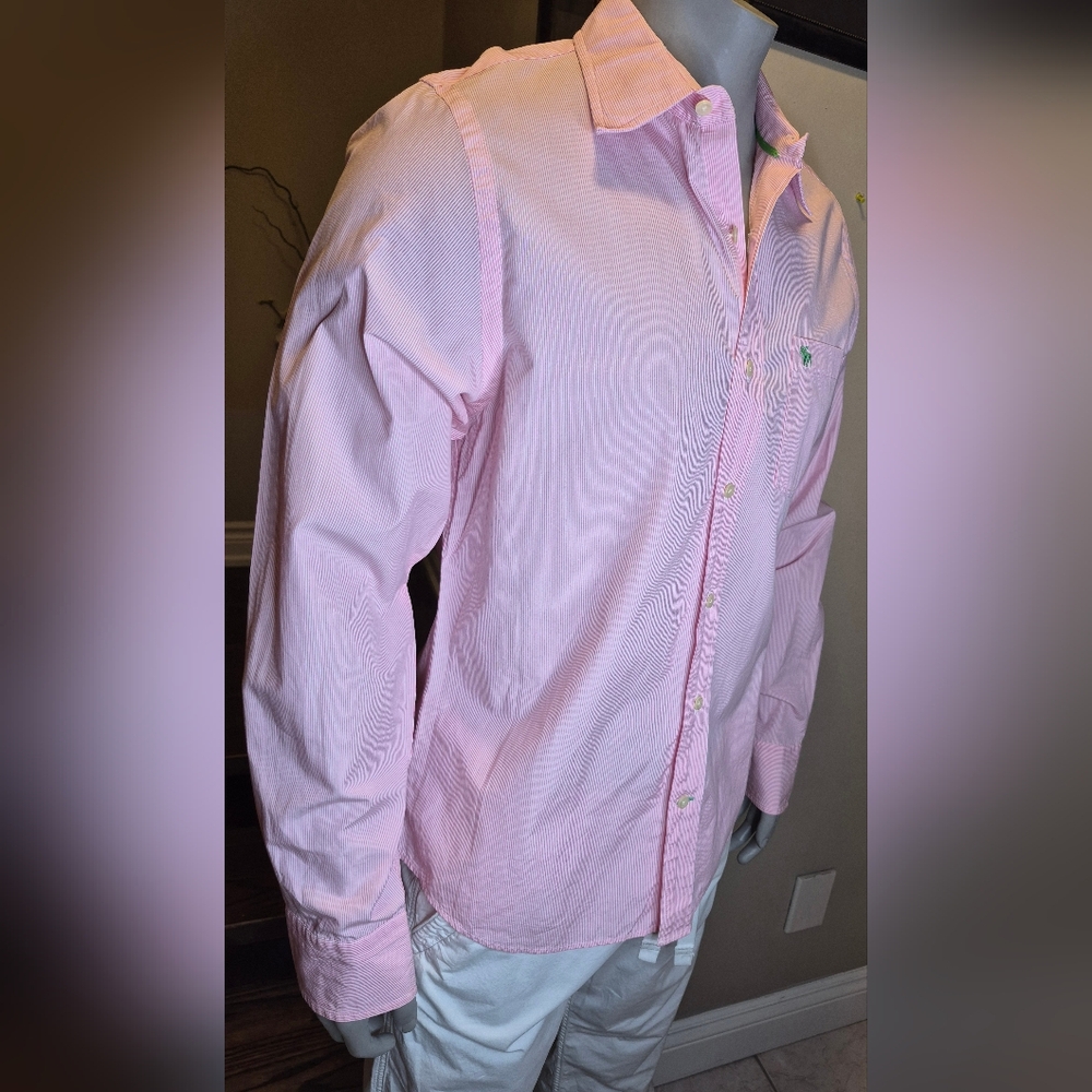 Abercrombie & Fitch Pink Dress Button Down Shirt - Picture 12 of 15